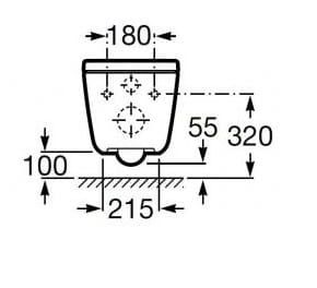 Miska WC wisząca Roca Gap A346477000
