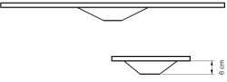 Umywalka Solid Surface na indywidualny wymiar z misą Cross 40x29 cm SOL