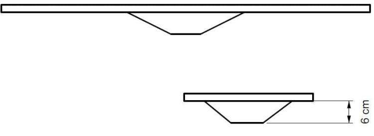 Umywalka Solid Surface na indywidualny wymiar z misą Cross 40x29 cm SOL