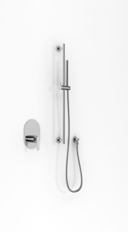 Zestaw prysznicowy z baterią podtynkową Kohlman Boxine QW220BSP4 chrom