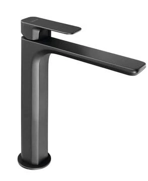 Bateria umywalkowa 30 cm wysoka Sapho Spy PY07/15 czarny mat