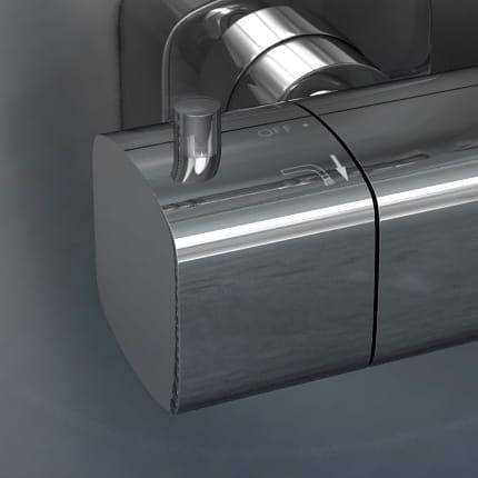 Zestaw prysznicowy termostatyczny z deszczownicą 15x20 cm Kohlman Foxal QW274F chrom