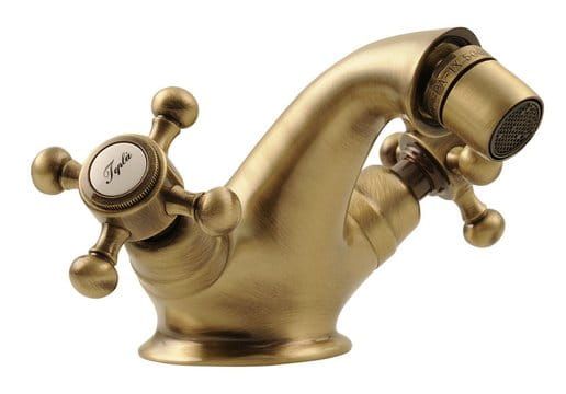 Bateria bidetowa Retro z korkiem Reitano Antea 3186 bronzo