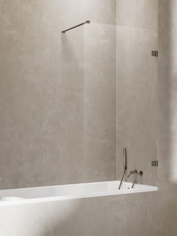 Przejdź do produktu NZ4 PARAWAN NAWANNOWY AVEXA GUNMETAL BRUSHED  60x150 CZYSTE 6mm ACTIVE SHIELD 2.0  WSP. PROSTOPADŁY