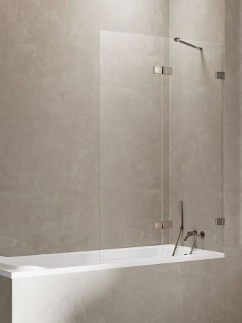 Przejdź do produktu NZ2 PARAWAN NAWANNOWY AVEXA GUNMETAL BRUSHED 1D P 100x150 CZYSTE 6mm ACTIVE SHIELD 2.0