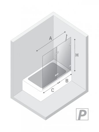 Przejdź do produktu NZ2 PARAWAN NAWANNOWY AVEXA GUNMETAL BRUSHED 1D P 100x150 CZYSTE 6mm ACTIVE SHIELD 2.0