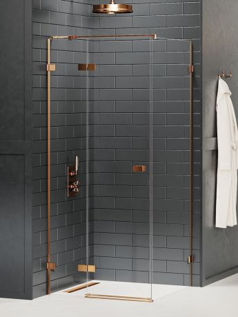Przejdź do produktu KABINA AVEXA COPPER BRUSHED 1D PROSTOKĄTNA L 110x80x200 CZYSTE 6mm ACTIVE SHIELD 2.0