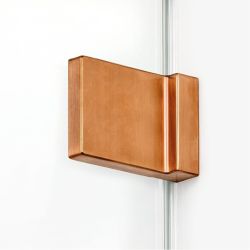 KABINA AVEXA COPPER BRUSHED 1D PROSTOKĄTNA L 120x90x200 CZYSTE 6mm ACTIVE SHIELD 2.0