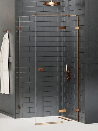 Przejdź do produktu KABINA AVEXA COPPER BRUSHED 1D PROSTOKĄTNA P 80x90x200 CZYSTE 6mm ACTIVE SHIELD 2.0