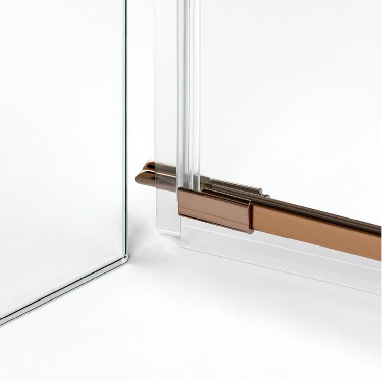 KABINA AVEXA COPPER BRUSHED 2D PROSTOKĄTNA  90x80x200 CZYSTE 6mm ACTIVE SHIELD 2.0