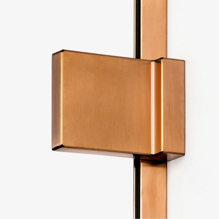 KABINA AVEXA COPPER BRUSHED 2D PROSTOKĄTNA  90x100x200 CZYSTE 6mm ACTIVE SHIELD 2.0