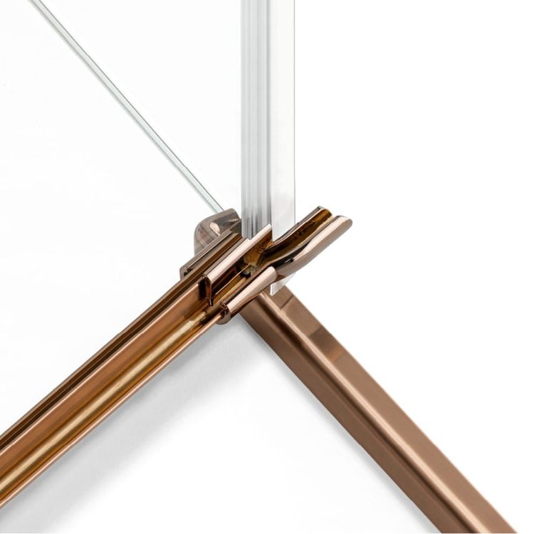 KABINA AVEXA COPPER BRUSHED 2D PROSTOKĄTNA  90x100x200 CZYSTE 6mm ACTIVE SHIELD 2.0