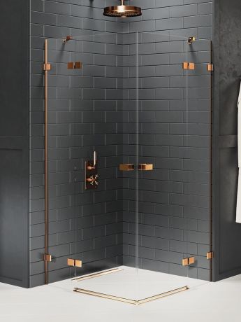 Przejdź do produktu KABINA AVEXA COPPER BRUSHED 2D PROSTOKĄTNA  100x90x200 CZYSTE 6mm ACTIVE SHIELD 2.0