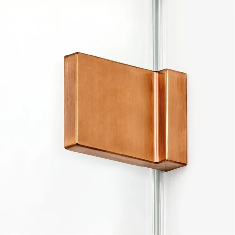 KABINA AVEXA COPPER BRUSHED 1D PROSTOKĄTNA PRZYŚCIENNA L 90x100x200 CZYSTE 6mm ACTIVE SHIELD 2.0