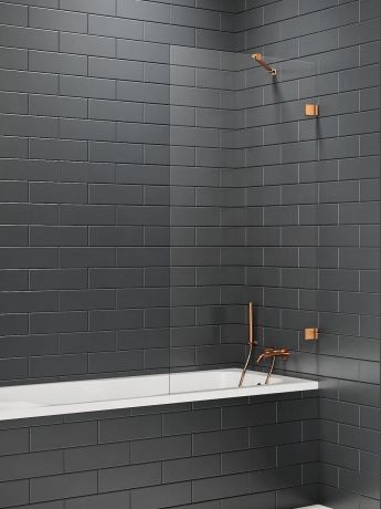 Przejdź do produktu NZ4 PARAWAN NAWANNOWY AVEXA COPPER BRUSHED U 60x150 CZYSTE 6mm ACTIVE SHIELD 2.0