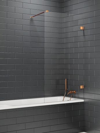 Przejdź do produktu NZ4 PARAWAN NAWANNOWY AVEXA COPPER BRUSHED U 50x150 CZYSTE 6mm ACTIVE SHIELD 2.0  WSP. PROSTOPADŁY