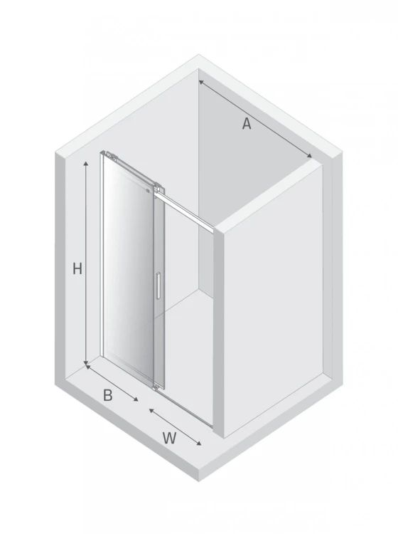 DRZWI WNĘKOWE SOFTI 1D U 110x200 CZYSTE 8mm ACTIVE SHIELD 2.0