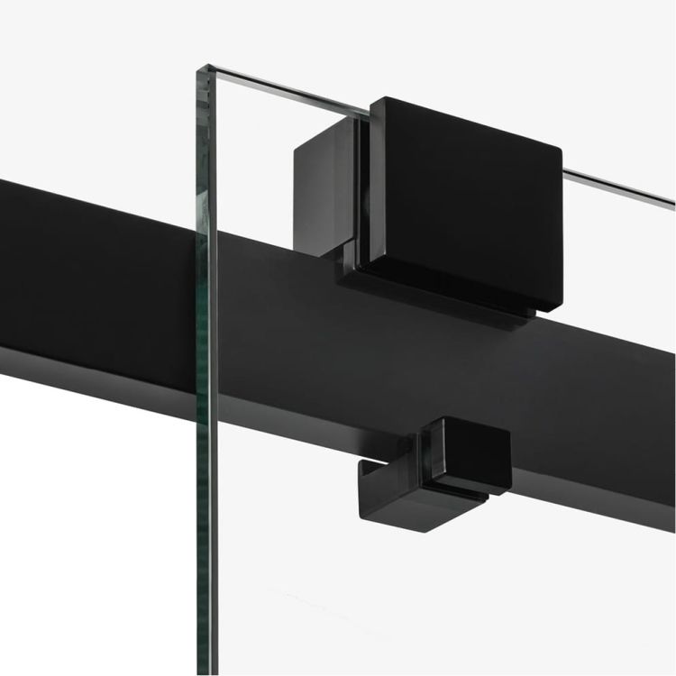 KABINA SOFTI BLACK 1D PROSTOKĄTNA U 100x80x200 CZYSTE 8mm ACTIVE SHIELD 2.0