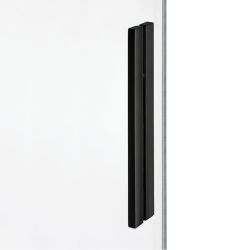 KABINA SOFTI BLACK 1D PROSTOKĄTNA U 100x90x200 CZYSTE 8mm ACTIVE SHIELD 2.0