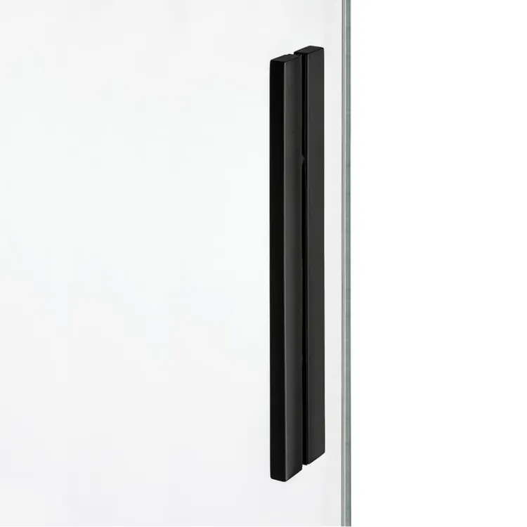 NZ4 KABINA SOFTI BLACK 1D PROSTOKĄTNA PRZYŚCIENNA U 130x90x200 CZYSTE 8mm ACTIVE SHIELD 2.0