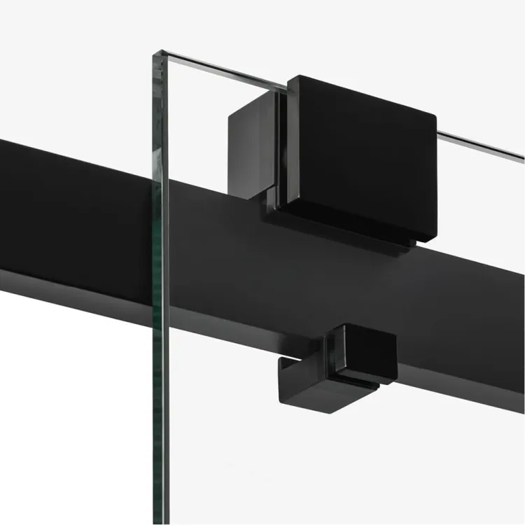 NZ4 KABINA SOFTI BLACK 1D PROSTOKĄTNA PRZYŚCIENNA U 140x80x200 CZYSTE 8mm ACTIVE SHIELD 2.0