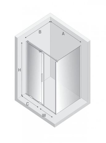 Przejdź do produktu KABINA SMART 1D PROSTOKĄTNA U 100x110x200 CZYSTE 8mm ACTIVE SHIELD 2.0