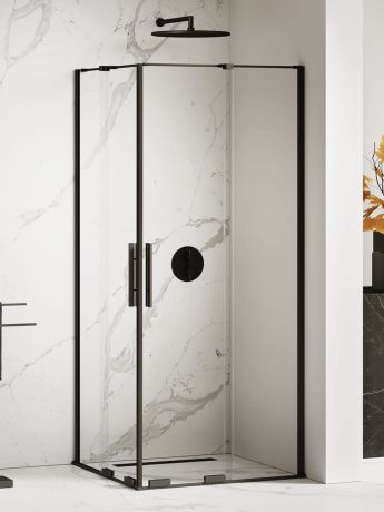 Przejdź do produktu KABINA SMART BLACK 2D PROSTOKĄTNA U 100x120x200 CZYSTE 8mm ACTIVE SHIELD 2.0
