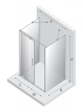 Przejdź do produktu NZ4 KABINA SMART BLACK 1D KWADRATOWA PRZYŚCIENNA U 100x100x200 CZYSTE 8mm ACTIVE SHIELD 2.0
