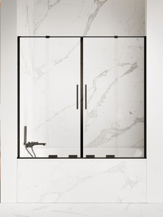 NZ4 PARAWAN NAWANNOWY SMART BLACK 2D U 170x150 CZYSTE 8mm ACTIVE SHIELD 2.0