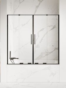 NZ4 PARAWAN NAWANNOWY SMART BLACK 2D U 180x150 CZYSTE 8mm ACTIVE SHIELD 2.0