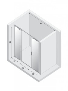 NZ4 DRZWI WNĘKOWE SMART LIGHT GOLD 2D U 180x200 CZYSTE 8mm ACTIVE SHIELD 2.0