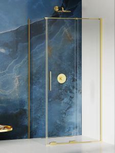 KABINA SMART LIGHT GOLD 1D KWADRATOWA U 120x120x200 CZYSTE 8mm ACTIVE SHIELD 2.0