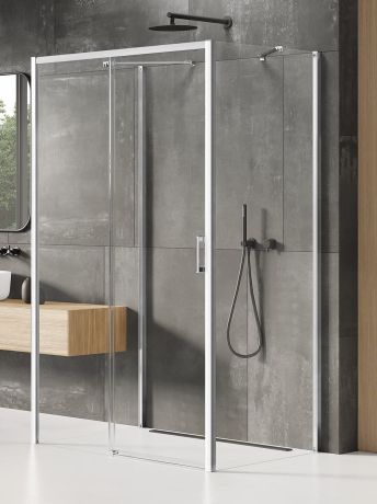 Przejdź do produktu NZ2 KABINA PRIME 1D PROSTOKĄTNA PRZYŚCIENNA L 130x70x200 CZYSTE 6mm ACTIVE SHIELD 2.0