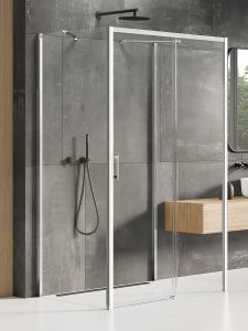 NZ2 KABINA PRIME 1D PROSTOKĄTNA PRZYŚCIENNA P 110x100x200 CZYSTE 6mm ACTIVE SHIELD 2.0
