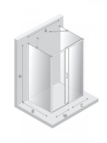 Przejdź do produktu NZ2 KABINA PRIME 1D PROSTOKĄTNA PRZYŚCIENNA P 130x70x200 CZYSTE 6mm ACTIVE SHIELD 2.0