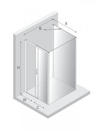Przejdź do produktu NZ2 KABINA PRIME 1D KWADRATOWA PRZYŚCIENNA P 120x120x200 CZYSTE 6mm ACTIVE SHIELD 2.0