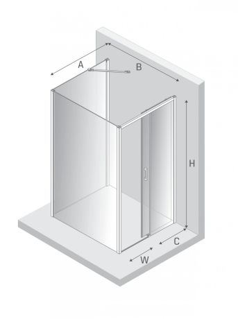 Przejdź do produktu NZ2 KABINA PRIME BLACK 1D KWADRATOWA PRZYŚCIENNA P 110x110x200 CZYSTE 6mm ACTIVE SHIELD 2.0
