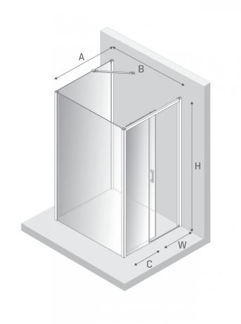 Przejdź do produktu NZ2 KABINA PRIME BLACK 1D KWADRATOWA PRZYŚCIENNA L 100x100x200 CZYSTE 6mm ACTIVE SHIELD 2.0