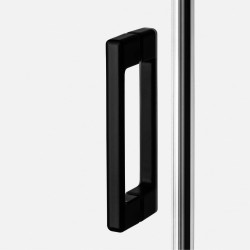 NZ2 KABINA PRIME BLACK 2D PROSTOKĄTNA PRZYŚCIENNA P 90x80x200 CZYSTE 6mm ACTIVE SHIELD 2.0