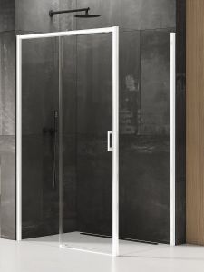 NZ4 KABINA PRIME WHITE 1D PROSTOKĄTNA L 140x100x200 CZYSTE 6mm ACTIVE SHIELD 2.0