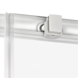 NZ4 KABINA PRIME WHITE 1D PROSTOKĄTNA P 160x100x200 CZYSTE 6mm ACTIVE SHIELD 2.0