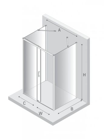 Przejdź do produktu NZ4 KABINA PRIME WHITE 1D PROSTOKĄTNA PRZYŚCIENNA L 150x100x200 CZYSTE 6mm ACTIVE SHIELD 2.0