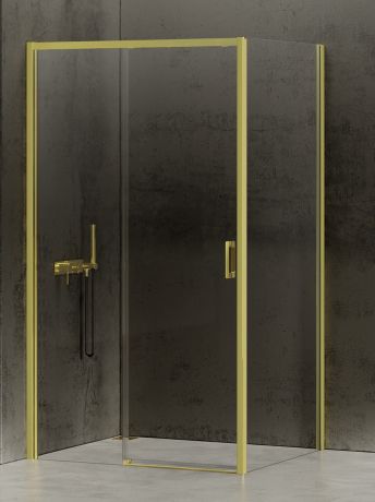 Przejdź do produktu NZ4 KABINA PRIME LIGHT GOLD 1D PROSTOKĄTNA L 140x70x200 CZYSTE 6mm ACTIVE SHIELD 2.0