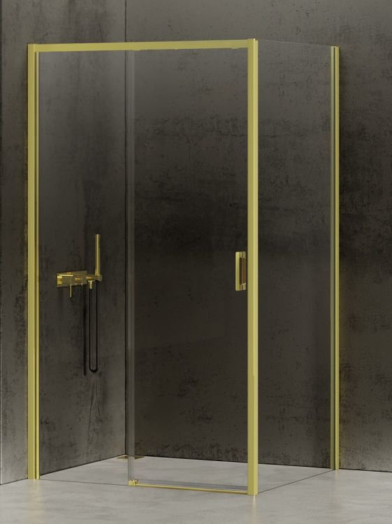 NZ4 KABINA PRIME LIGHT GOLD 1D PROSTOKĄTNA L 150x80x200 CZYSTE 6mm ACTIVE SHIELD 2.0