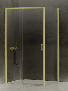 NZ4 KABINA PRIME LIGHT GOLD 1D PROSTOKĄTNA L 160x70x200 CZYSTE 6mm ACTIVE SHIELD 2.0