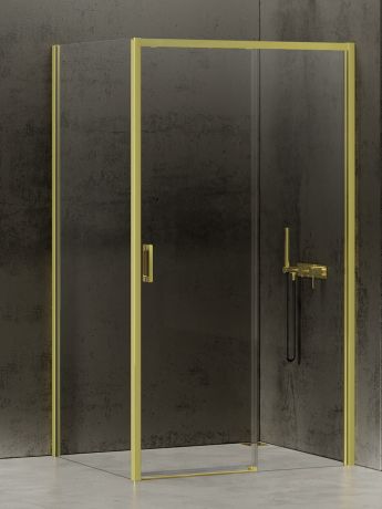 Przejdź do produktu NZ4 KABINA PRIME LIGHT GOLD 1D PROSTOKĄTNA P 140x100x200 CZYSTE 6mm ACTIVE SHIELD 2.0