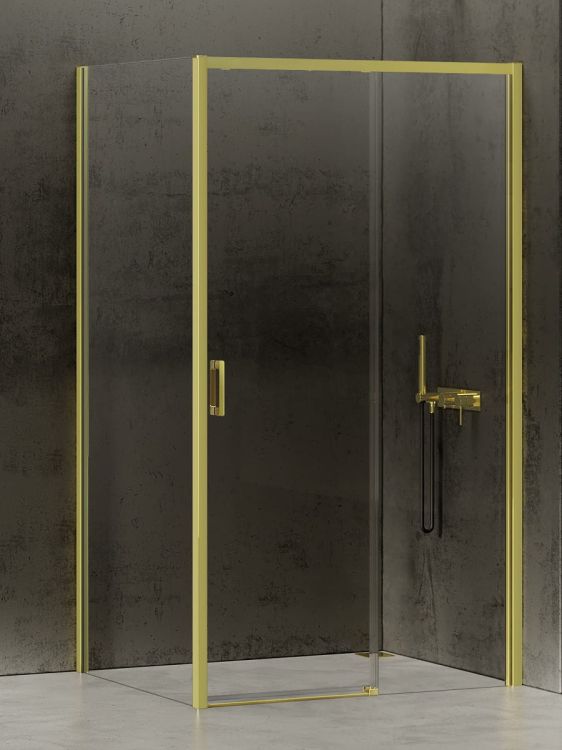NZ4 KABINA PRIME LIGHT GOLD 1D PROSTOKĄTNA P 150x100x200 CZYSTE 6mm ACTIVE SHIELD 2.0