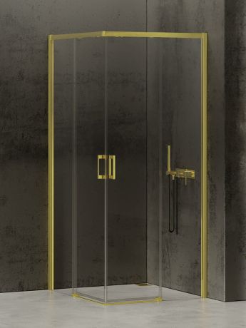Przejdź do produktu NZ4 KABINA PRIME LIGHT GOLD 2D PROSTOKĄTNA  80x70x200 CZYSTE 6mm ACTIVE SHIELD 2.0
