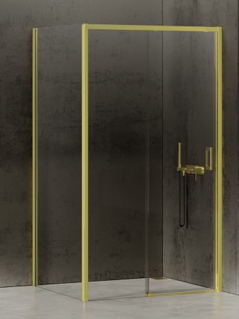 Przejdź do produktu NZ4 KABINA PRIME LIGHT GOLD 1D PROSTOKĄTNA L 130x70x200 CZYSTE 6mm ACTIVE SHIELD 2.0