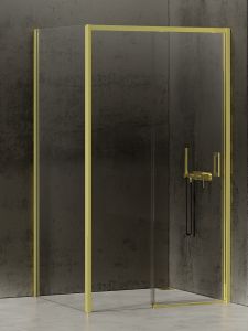 NZ4 KABINA PRIME LIGHT GOLD 1D PROSTOKĄTNA L 160x80x200 CZYSTE 6mm ACTIVE SHIELD 2.0